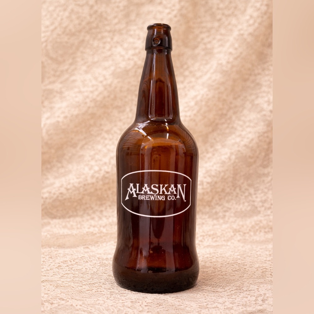 Brown Alaskan Brewing Co. Glass Bottle from the Juneau Alaska Brewing Company